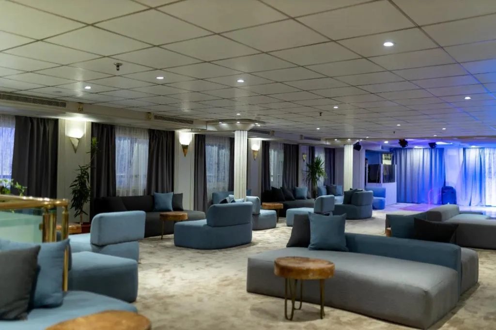 Lounge aboard the MS Coral II Nile Cruise Nile cruise
